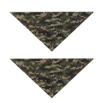 Army Camouflage Knitted Pattern Print Dog Bandana