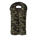 Army Camouflage Knitted Pattern Print Double Neoprene Wine Tote