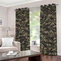 Army Camouflage Knitted Pattern Print Extra Wide Grommet Curtains