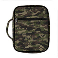 Army Camouflage Knitted Pattern Print Front Pocket Bible Bag