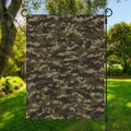 Army Camouflage Knitted Pattern Print Garden Flag