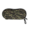 Army Camouflage Knitted Pattern Print Glasses Case