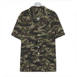 Army Camouflage Knitted Pattern Print Hawaiian Shirt