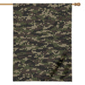 Army Camouflage Knitted Pattern Print House Flag