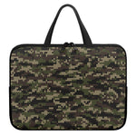 Army Camouflage Knitted Pattern Print Laptop Sleeve With Handle