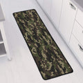 Army Camouflage Knitted Pattern Print Long Kitchen Mat