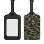 Army Camouflage Knitted Pattern Print Luggage Tag