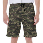 Army Camouflage Knitted Pattern Print Men's Beach Shorts
