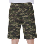 Army Camouflage Knitted Pattern Print Men's Beach Shorts