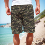 Army Camouflage Knitted Pattern Print Men's Cargo Shorts