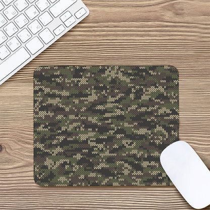 Army Camouflage Knitted Pattern Print Mouse Pad