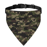 Army Camouflage Knitted Pattern Print Over The Collar Dog Bandana