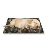 Army Camouflage Knitted Pattern Print Pet Cooling Mat Cover