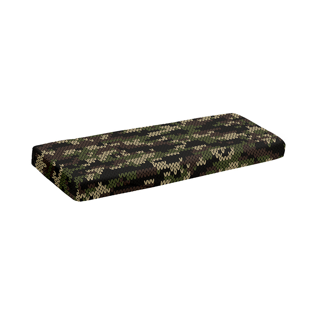 Army Camouflage Knitted Pattern Print Piano Keyboard Cover