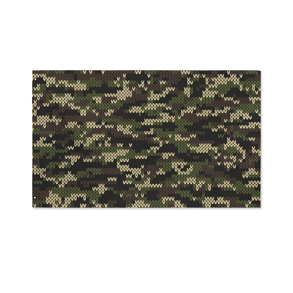Army Camouflage Knitted Pattern Print Polyester Flag