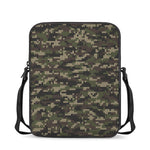 Army Camouflage Knitted Pattern Print Rectangular Crossbody Bag
