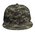 Army Camouflage Knitted Pattern Print Snapback Cap