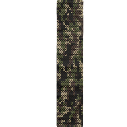 Army Camouflage Knitted Pattern Print Table Runner