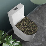 Army Camouflage Knitted Pattern Print Toilet Lid Cover