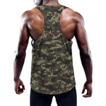 Army Camouflage Knitted Pattern Print Training Tank Top