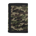 Army Camouflage Knitted Pattern Print Trifold Wallet