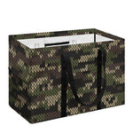 Army Camouflage Knitted Pattern Print Utility Tote Bag