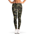 Army Camouflage Knitted Pattern Print Women's Leggings
