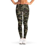 Army Camouflage Knitted Pattern Print Women's Leggings