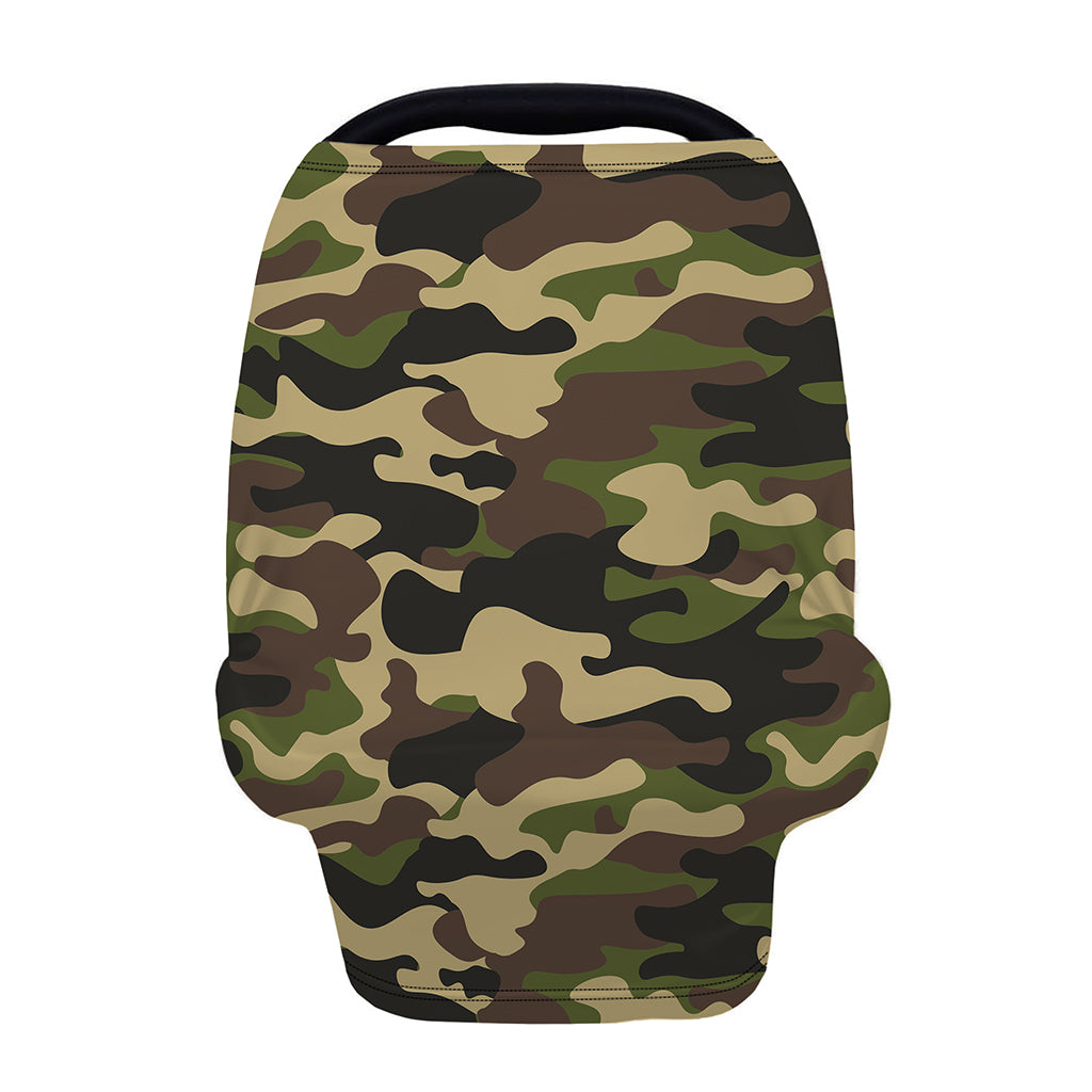 Army Green Camouflage Print Baby Seat Cover