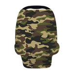 Army Green Camouflage Print Baby Seat Cover