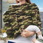 Army Green Camouflage Print Baby Seat Cover