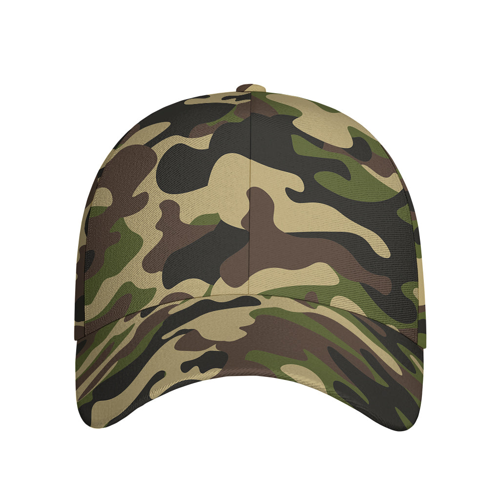 Army Green Camouflage Print Baseball Cap