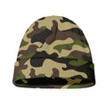 Army Green Camouflage Print Beanie