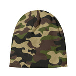 Army Green Camouflage Print Beanie