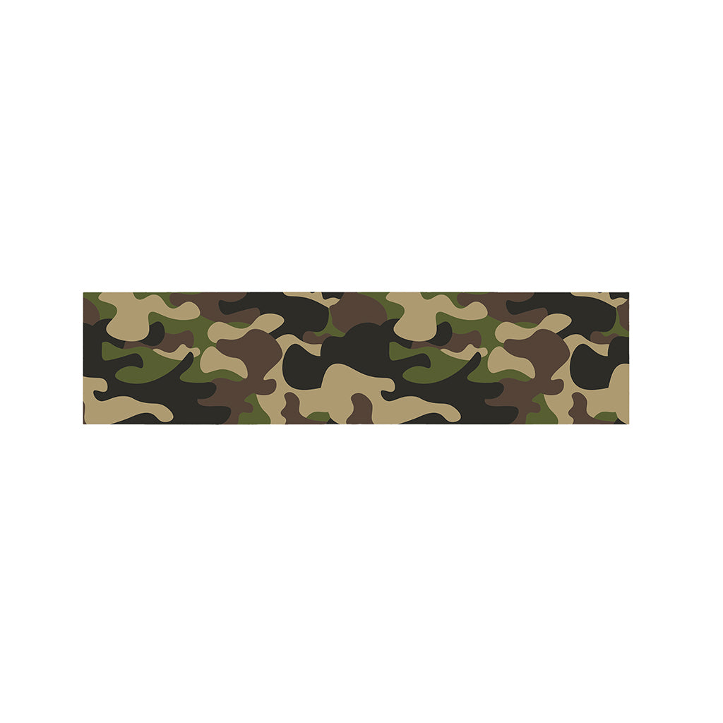 Army Green Camouflage Print Bed Runner