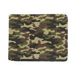 Army Green Camouflage Print Bifold Wallet