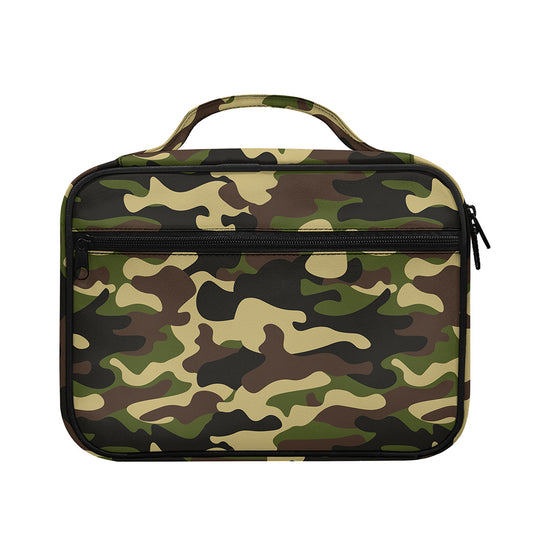 Army Green Camouflage Print Briefcase Bible Bag