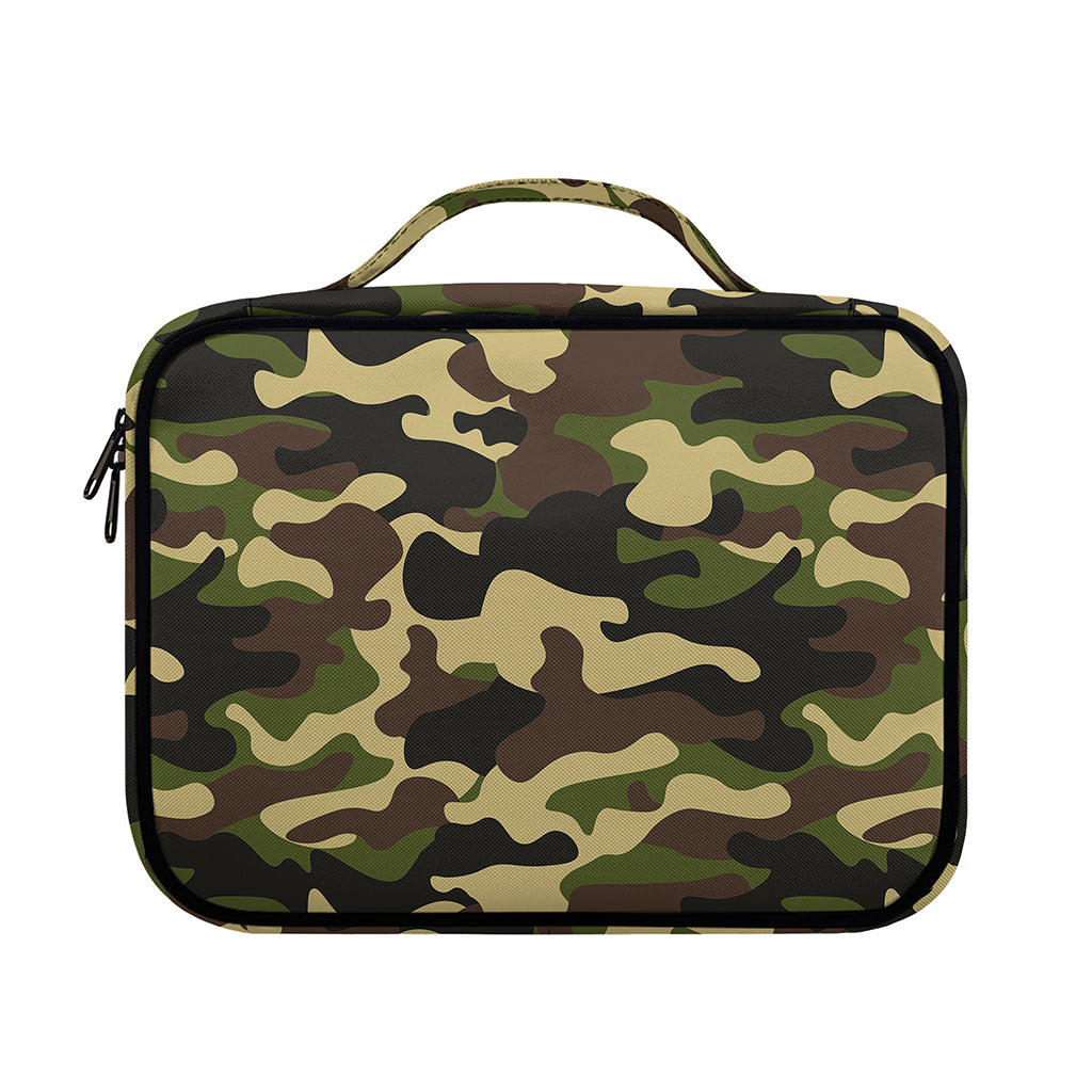 Army Green Camouflage Print Briefcase Bible Bag