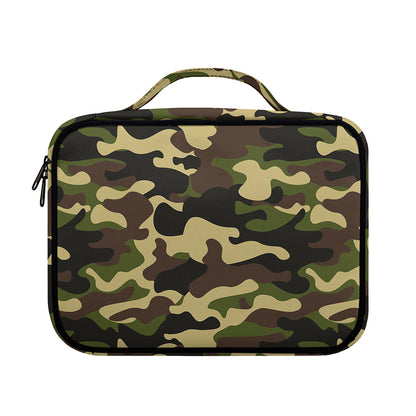 Army Green Camouflage Print Briefcase Bible Bag
