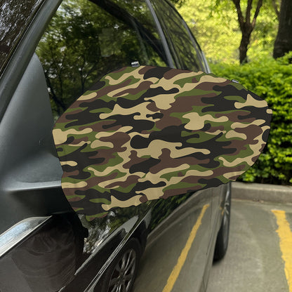 Army Green Camouflage Print Car Side Mirror Covers