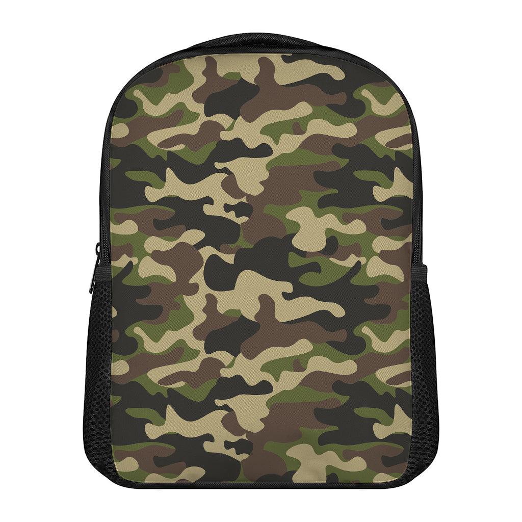 Army Green Camouflage Print Casual Backpack