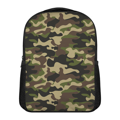 Army Green Camouflage Print Casual Backpack