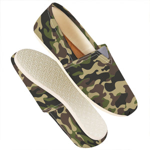 Army Green Camouflage Print Casual Shoes