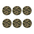 Army Green Camouflage Print Coaster Set