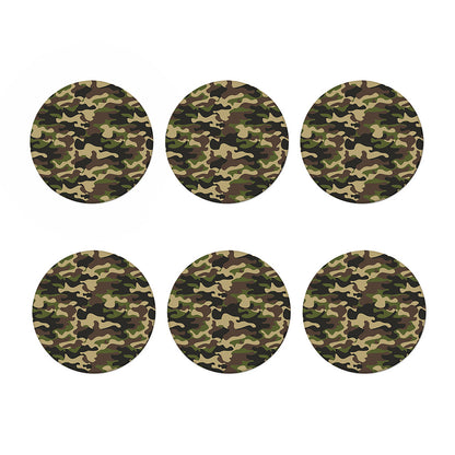 Army Green Camouflage Print Coaster Set