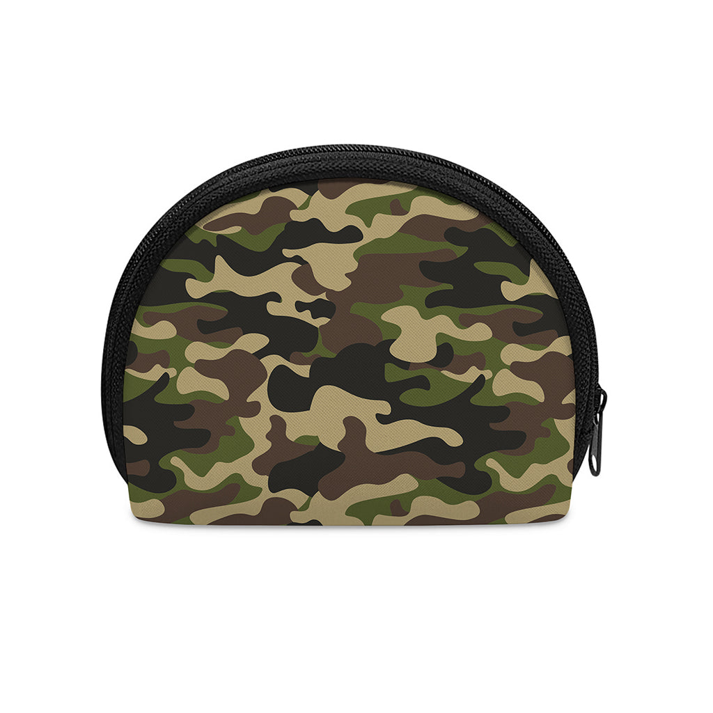 Army Green Camouflage Print Coin Purse