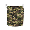 Army Green Camouflage Print Collapsible Laundry Basket
