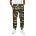 Army Green Camouflage Print Cotton Sweatpants