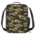 Army Green Camouflage Print Crossbody Lunch Bag