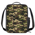 Army Green Camouflage Print Crossbody Lunch Bag
